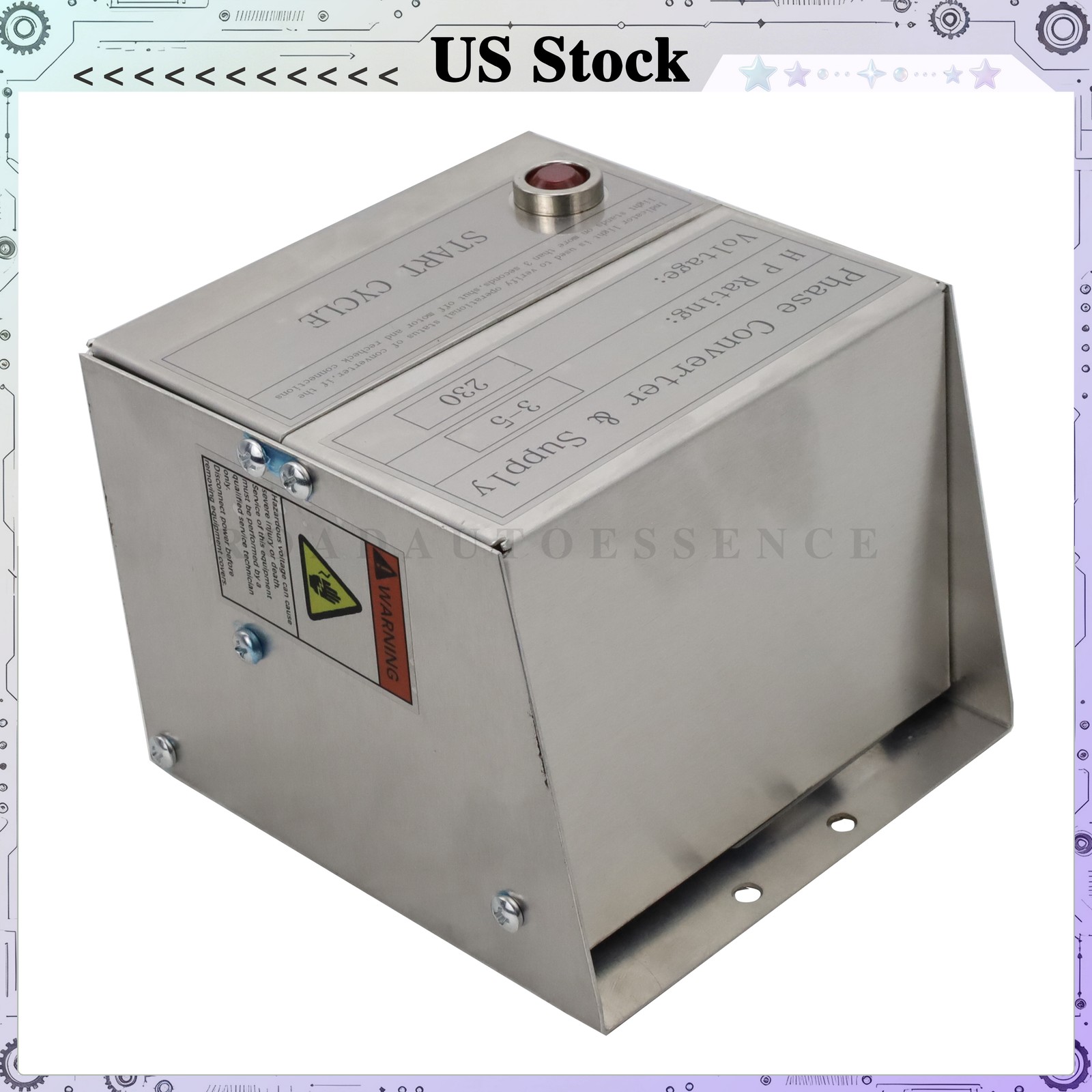 SCM05 3-5 HP Static Phase Converter One-Three Fits Mill Drill Lathe