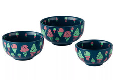 Temp-tations Nested Prep Bowls, Set of 3,Snack,Condiment, ICE CREAM T48069