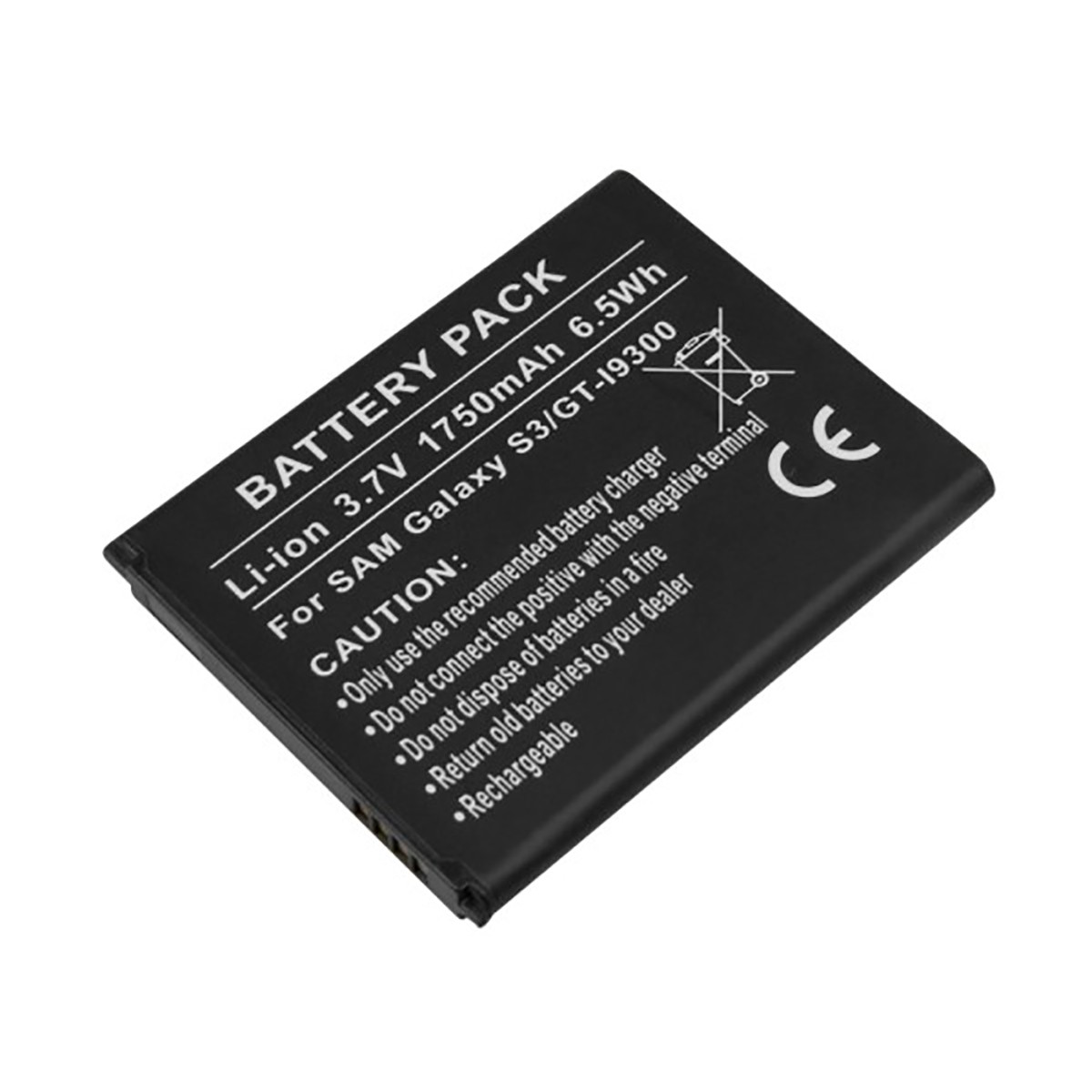 Batterie puissante Galaxy S3 GT-I9300 Li-ion avec cellules haute densité 1750mAh