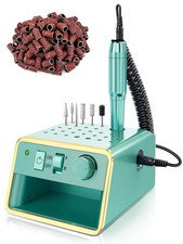 Nail Drill Machine Electric File, Portable for Acrylic Gel Dip Powder Nails, Nai