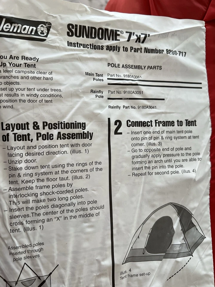 Tienda de campaña Marlboro Contest 2006 7' x 7' tienda Coleman Sundome nueva en caja # 9280-717 Foto 4 de 4