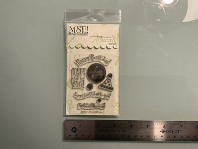 My Sentiments Exactly  Birthday  M103 Clear Acrylic Stamp Set (New) 