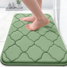 Memory Foam Bath Mat Rug 24x16, Ultra Soft Bathroom Rugs, Sage Green