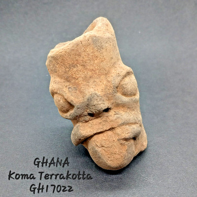 GHANA KOMA TERRAKOTTA KOPF GRABBEIGABE HEAD GRAVEBORIAL TÊTE DE GRAVEBORIAL