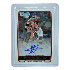 Stryker Trahan Chrome Draft Pick Autographs 1st 2012 Bowman Draft #BCA-ST