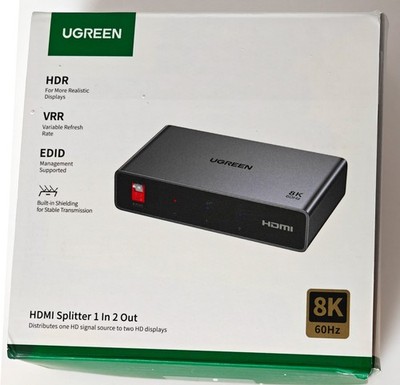 UGREEN HDMI Splitter 1 In 2 Out 8K@60Hz