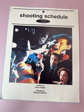 RARE 1999 The X Files: “X Cops” Freddy Krueger Episode -Shooting Schedule, VTG