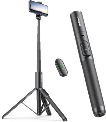 60'' Phone Tripod - Selfie Stick, Lightweight All in One Phone Tripod Integrated