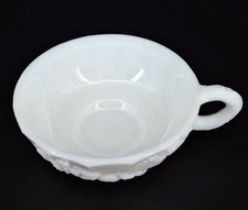 Westmoreland Glass Paneled Grape Finger Cup/Bowl Milk Glass