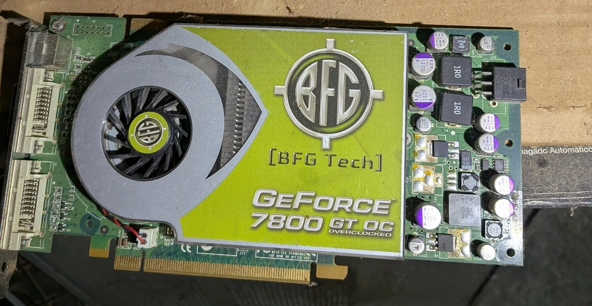NVIDIA GeForce GTX 7800 NVIDIA Computer Graphics 256 MB Memory