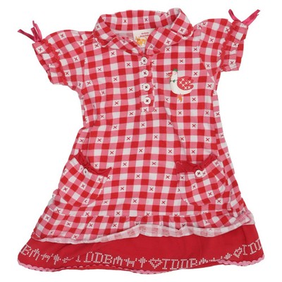 The Dutch Design Bakery, Kleid, Größe: 80, Rot/Weiß, Baumwolle/Elasthan #zWZ