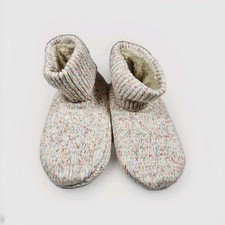 Bombas Sherpa Lined Gripper Bootie Slippers House Shoes Size M W9-11.5, M 7-9.5