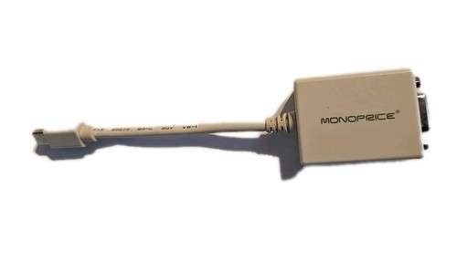 Monoprice Mini DisplayPort/Thunderbolt 1/2 to DVI Adapter Computer - Picture 1 of 6