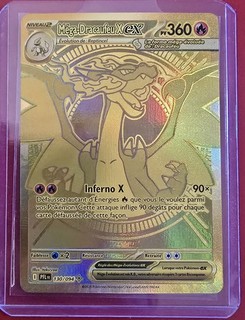 Pokémon Carte Mega Méga Dracaufeu X Ex Gold 130/094 FR Alt SAR FA.