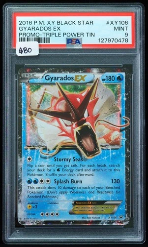 2016 Gyarados EX #XY106 Triple Power Tin PSA 9 Pokemon Card