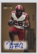 2022 Wild Card MATTE Gold - Silver Foil /100 Kennedy Brooks Rookie Auto RC 0rd2. rookie card picture