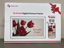 64GB 15.6" Frameo Digital Picture Frame WiFi, Large Electronic Photo Frames 1920