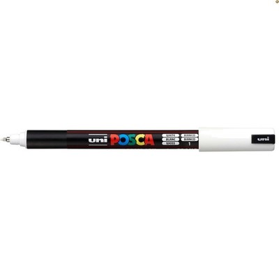 Authentic Marker, 1 White Professional Grade Paint Marker with 1MR Extra Fine...