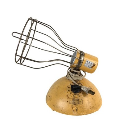 GE General Electric Model RSK6 Sun Lamp Kit 110 Volt Vintage Yellow 1987