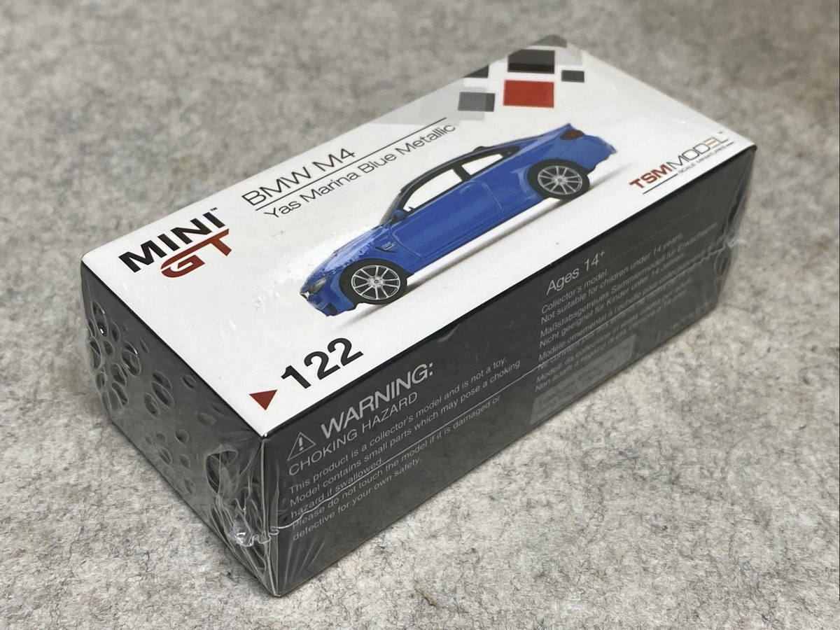 MiniGT BMW M4 (F82) Yas Marina Blue Metallic RHD No.122 | eBay