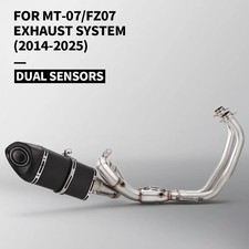 Fit For YZF MT07 MT-07 FZ07 Full Motorcycle Exhaust Slip On Front Tube 51 MM