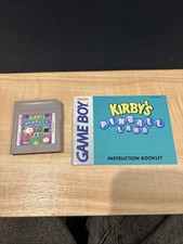Gameboy Kirby's Pinball Land - Game & Manual. Working!