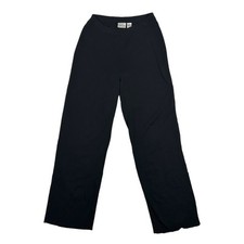 Chicos Size 0 US S 4 Pull On Pants Rayon Knit Stretch Black Vintage Hong Kong