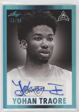 2021-22 Leaf Memories 1960 Base Platinum Spectrum 69/99 Yohan Traore Auto 9b4