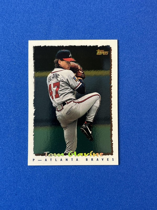 1995 Topps Cyberstats #101 Tom Glavine Baseball Card JPC