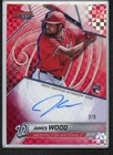 2025 Bowmans Best James Wood RC Rookie Red X-Fractor Auto #2/5 SSP (DE)