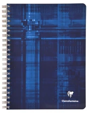 Clairefontaine Wirebound Notebook - Graph w/4 tabs 112 sheets - 8 1/4 x 11 3/4