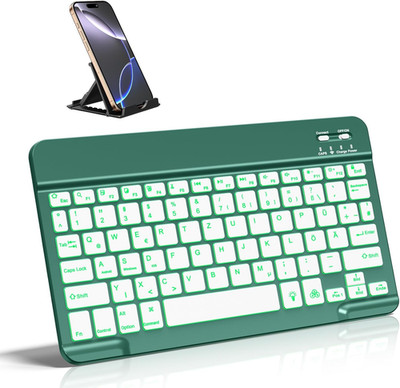 Vobafe Bluetooth Tastatur Mit Telefonhalter Für Ipad Air/Pro/Mini/A16/11/10.9/10