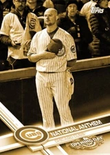 JON LESTER 2017 Topps Opening Day NATIONAL ANTHEM SP GOLD 5x7 #/10 CHICAGO CUBS
