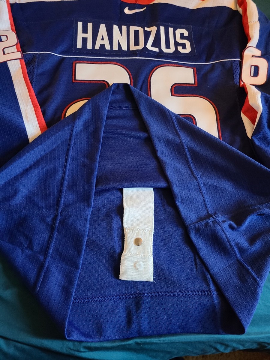 Nike authentic Slovakia Slovak Michal Handzus hockey jersey 52