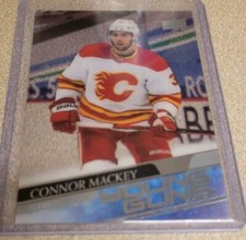 CONNOR MACKEY 2020-21 UPPER DECK YOUNG GUNS CLEAR CUT ACETATE ROOKIE SP #707 RC