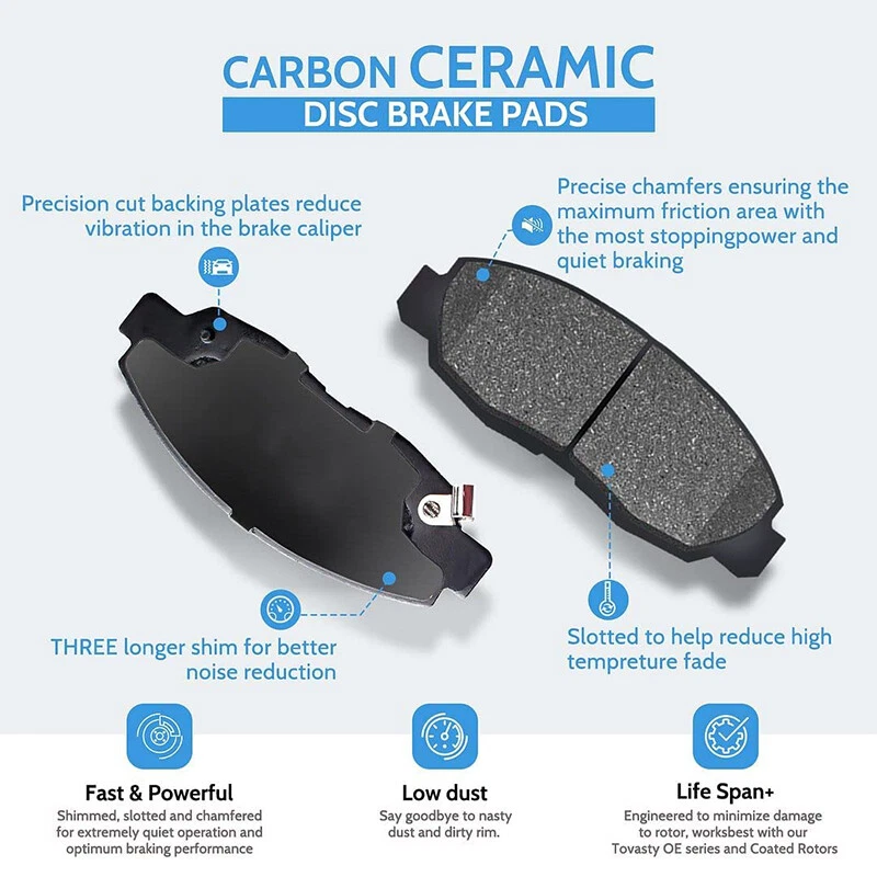 Совершенно новые передние и задние керамические тормозные колодки для Chevrolet Corvette 1997-2010 - Изображение 2 из 4