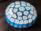 Vintage Murano millefiori  paperweight  / presse papier. Original label
