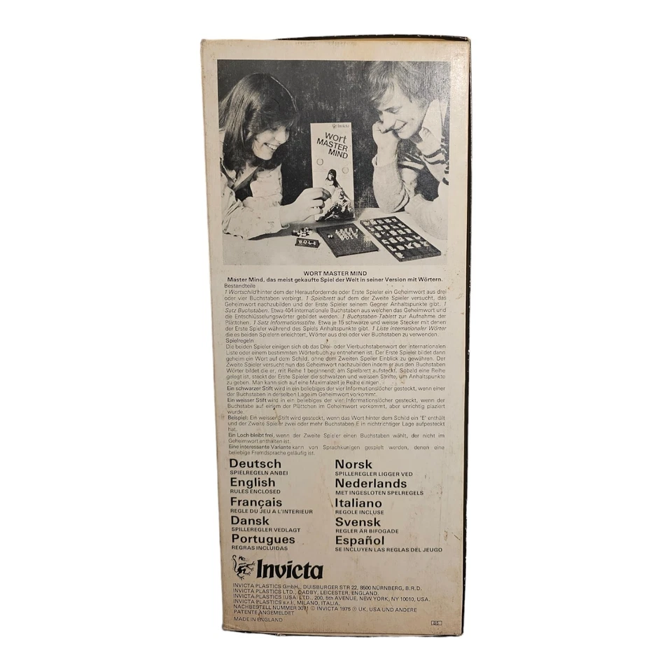 Mastermind Invicta Board Game Quizspiel Vintage 1976 Game - Image 2 of 4