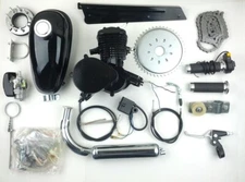 Black 80cc Bike Bicycle Motorized 2 Stroke Petrol Gas Motor Engine Kit Set