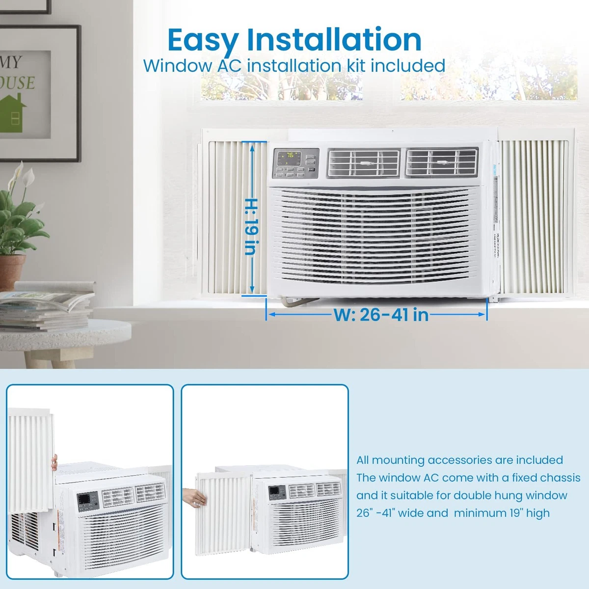 Window ac unit sale 19 inches wide