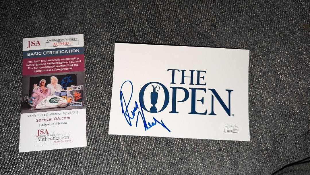 Russell Henley Autographed Signed PGA STAR BRITISH OPEN 4X6 PHOTO WITH JSA 