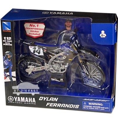 NEW RAY YAMAHA FACTORY RACE TEAM YZ450F DIRT BIKE 1/12 #14 DYLAN