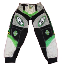 Answer Edge Racing Motocross Pants Boys 22 Green Black Adjustable Waist Zip Fly