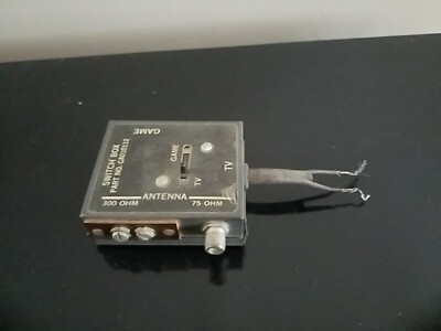 Vintage TV Game Computer RF Switch Box Adapter CA010112 Untested