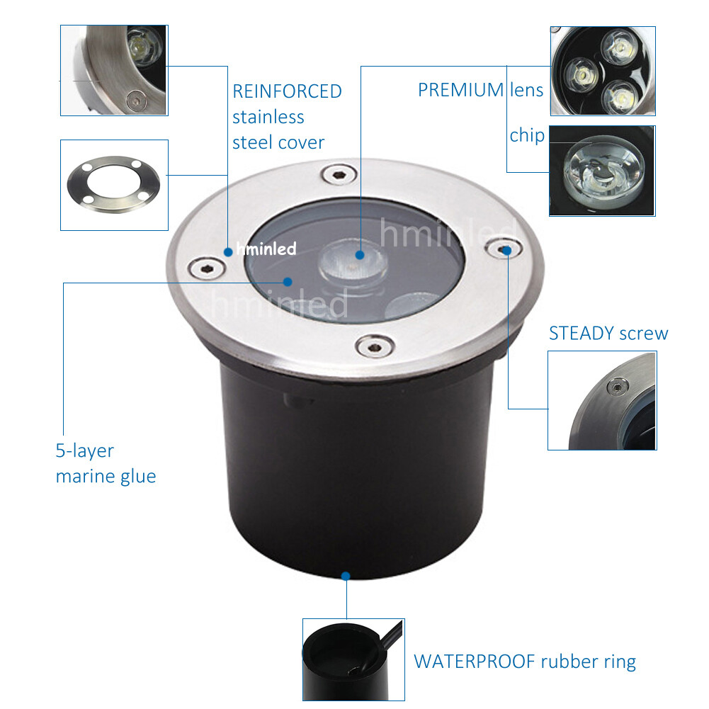 IP68 Led Underwater Light 3W 6w RGB Night Lamp Outdoor Garden Swimming - View #2