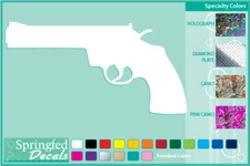 MAGNUM PISTOL SILHOUETTE cut vinyl decal #3 car truck window stickers