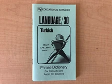 Turkish Phrase Book / Dictionary - Pocket Size - by Language/30 