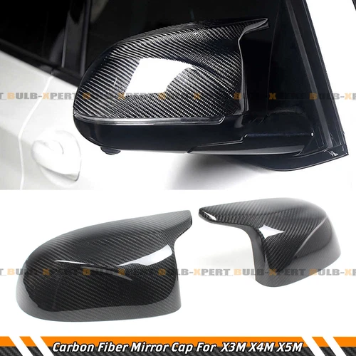For BMW F97 X3M F98 X4M F95 X5M F96 X6M Real Carbon Fiber Side Mirror Cover Caps