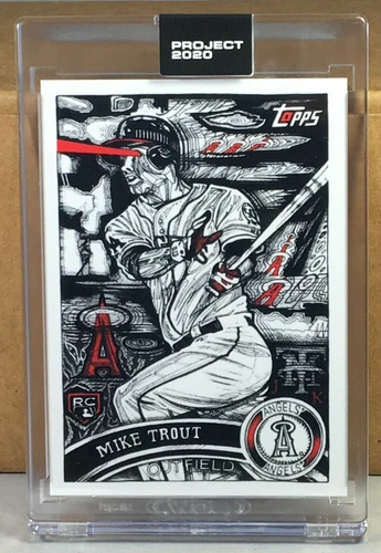 TOPPS PROJECT 2020 #121 MIKE TROUT by JK5 Print Run 20961