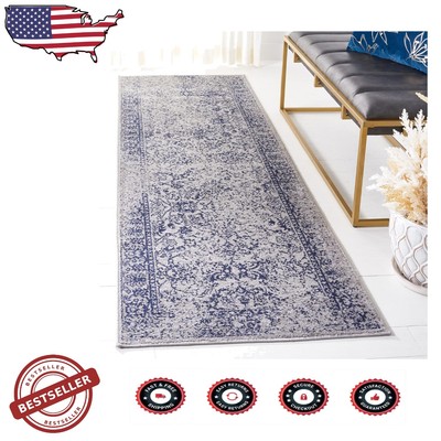 Durable Stain-Resistant Runner Rug 2'6'' x 8' - Perfect for Living Room & Bedroom
